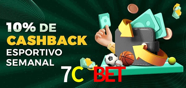 10% de bônus de cashback na 7C Bet